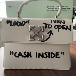 SOLD Off White Jitney 2.8 cash inside bag